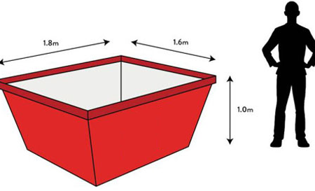 2M Mini Skip Hire-Trailer skip bin Small Skip Hire for Garden refuse & Skip waste