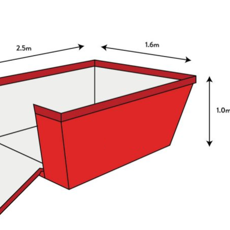 3 cubic metre skip