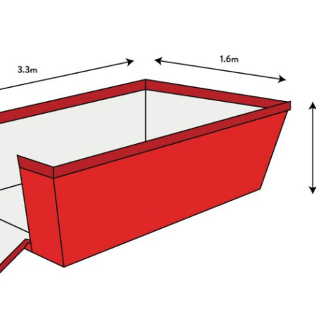 4 cubic metre skip bins